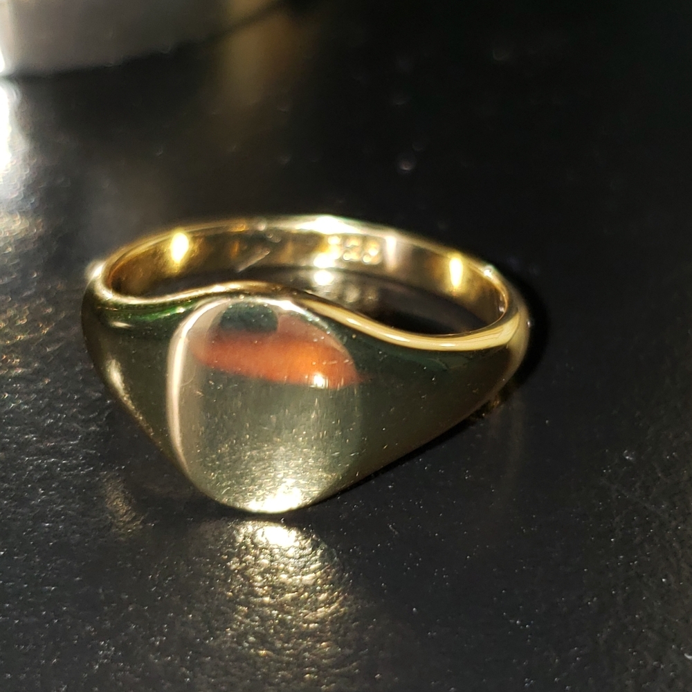 Vermeil 18K Signet Ring 9